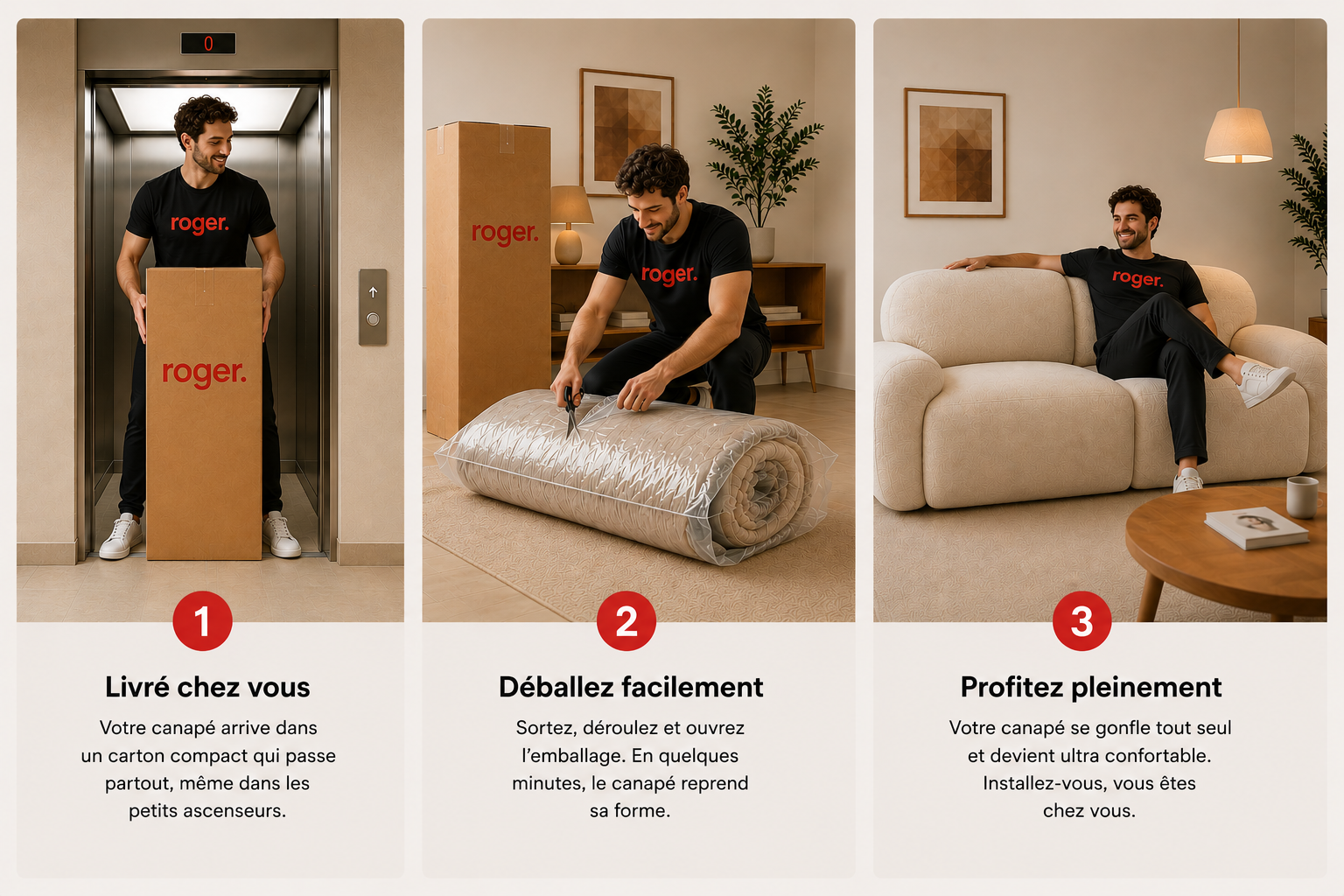 Comment fonctionne roger. — 3 étapes